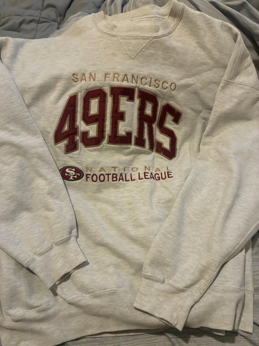 San Francisco 49ers Cream Crewneck Sweatshirt